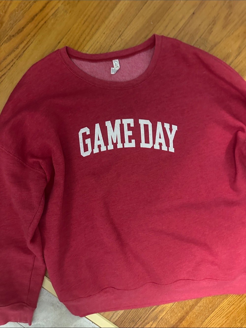 GAME DAY Red Crewneck Sweatshirt